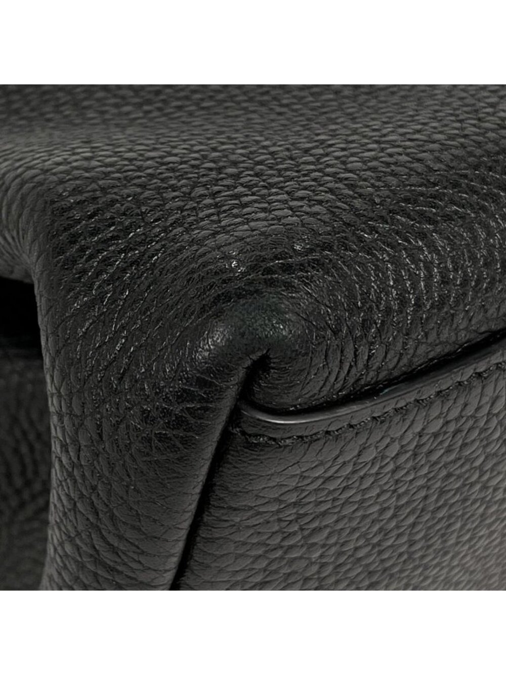 Gucci Soho Chain Shoulder Bag Tote Interlocking Leather Black - Picture 3 of 8